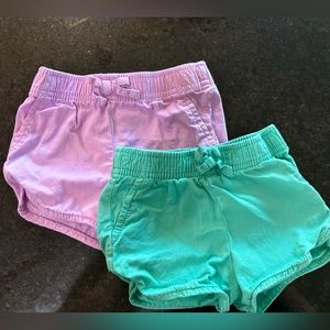 Purple and mint green 18m short bundle